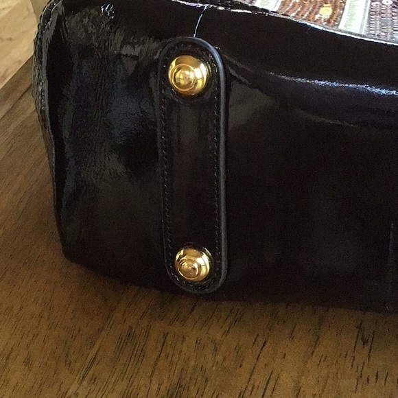 NWOT Sharif 1827 Leather Sequined Handbag - Picture 4 of 9